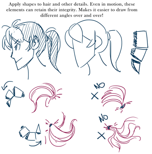 applying shape theory to hair and other details
